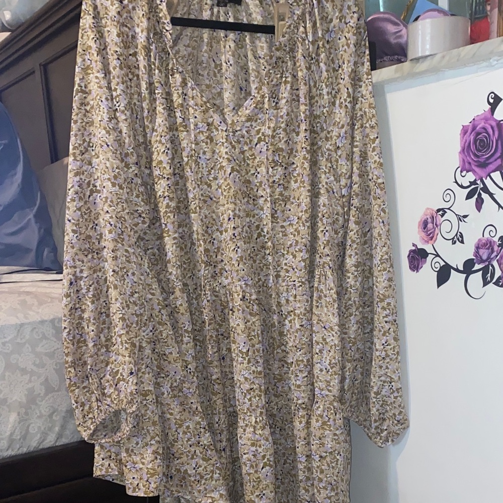 Ellos Floral Long Sleeve dress